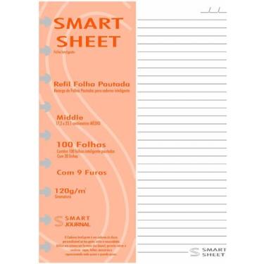 Imagem de Refil Caderno Inteligente 120g 100 Folhas Pautado Medio M - Best