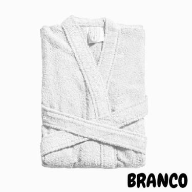 Imagem de Roupão De Banho Feminino Masculino Atoalhado Felpudo Algodão - BAV HOM