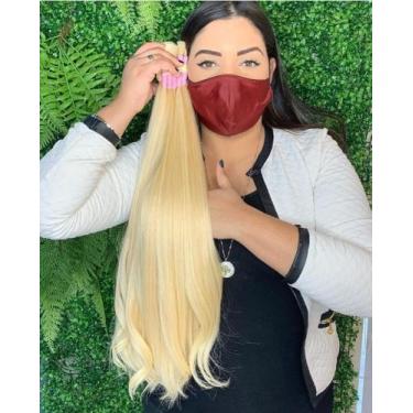 Imagem de CABELO BRASILEIRO DESCOLORIDO 65cm cada 100 grama  - Fios nobres venda