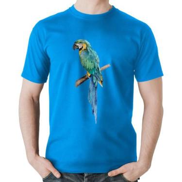 Imagem de Camiseta Algodão Arara Azul - Foca na Moda, Azul, GGG