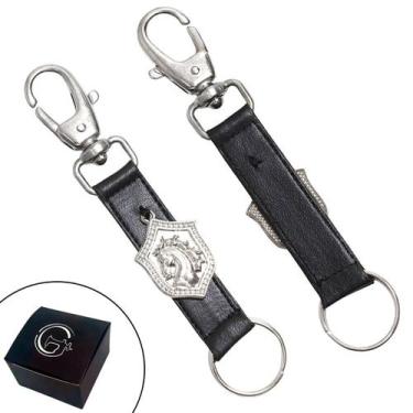 Imagem de Chaveiro SLIM Country Pingentes Personalizado Brasão de Cavalo Fecho M