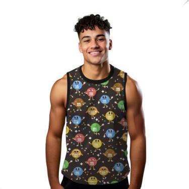 Imagem de Camiseta Algodão Regata Verão Estilo Moda Praia MM Cartoon Doce 142 - 