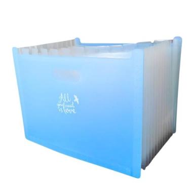 Imagem de Pasta Arquivo Para Documentos Com Divisorias Grande Escritório Trabalh