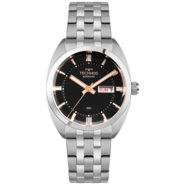 Imagem de Relógio Technos Masculino Automatico Prata - 8205OS/1P