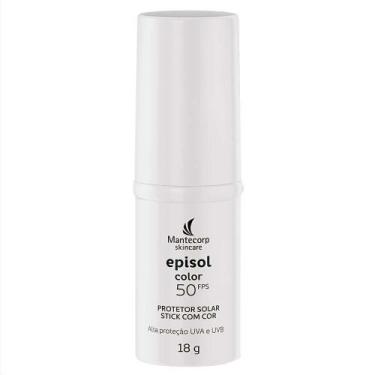 Imagem de Episol Color Stick Mantecorp Skincare - Protetor Solar com Cor FPS50, 