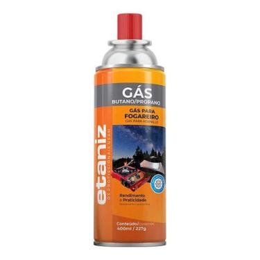 Imagem de Refil Cartucho de Gás para Fogareiros e Maçaricos 400ml/227g - Etaniz