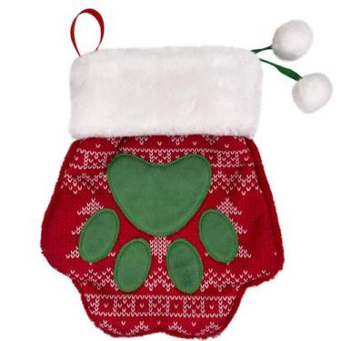 Imagem de Pelucia Kong Holiday Stocking Paw Brinquedo Meia Recheavel Para Cachor