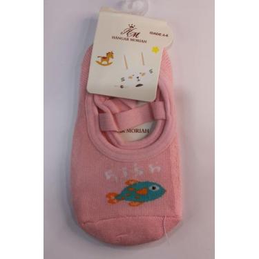 Imagem de Meia Sapatilha Pilates Infantil menina com Estampas Antiderrapante - G