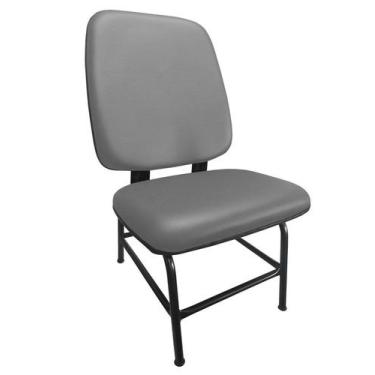 Imagem de Cadeira Para Obeso Cadeirão Fixo Estofado Maxx Reforçada Até 170 Kg ma