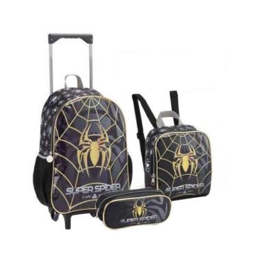Imagem de Kit mochila masc. spider 3pcs mr42074 - seanite