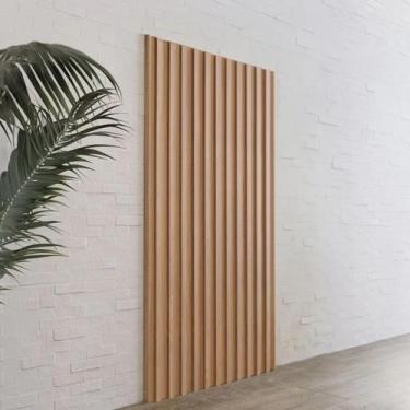 Imagem de Painel Decorativo Ripado MDF em Barra 89,5x183cm (1,64m²) PA72 Pradel 