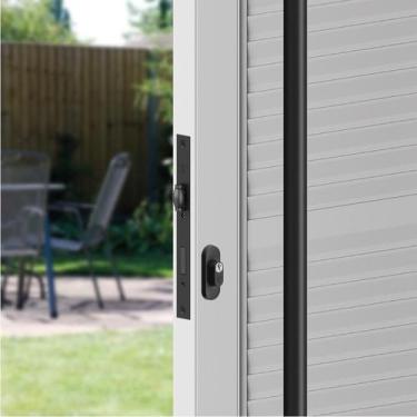 Imagem de Fechadura Rolete Perfil Estreito 21mm Cilindro 50mm Preto 522R51PP-ED 