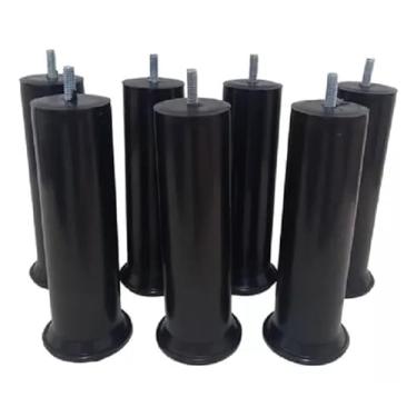 Imagem de Kit 12 Pes Para Cama Box Com 18cm de Altura Deixando sua Cama mais Elevada Serve Para Todos os Modelos de Cama Box Parafuso Universal rosca 5/16 Material Politileno