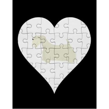 Imagem de Sealyham Terrier Sealyham Terrier Heart Jigsaw Pieces Design Gift for Sealyham Terrier Lovers Journal: Amazing Notebook (8.5 x 11")
