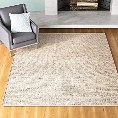 Imagem de SISOSU Tapete de área de algodão de juta - Tapetes tradicionais feitos à mão - Tapete tecido à mão - Tapetes naturais para quarto de entrada, sala de jantar, decoração boêmia rústica - ecológico - 1,2