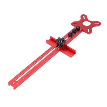 Imagem de Suporte de Ranhura para Fresagem de Roteador, Gabarito de Corte Circular de Liga de Alumínio 4 Em 1 para Marcenaria, Guia de Roteador Ajustável Com Base Modular