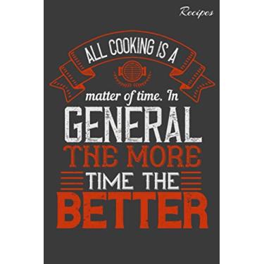 Imagem de Recipes: Cookbook Notebook Journal (100 Pages, 6x9) for Recipes with Peanut cover print. Note down how to cook your favorite meals and share with your friends!