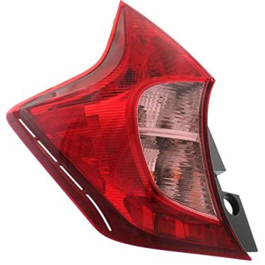 Imagem de CarLights360: Para montagem de luz traseira Nissan Versa Note 2014 2015 2016 2017 2018 lado do motorista com lâmpadas DOT certificado para NI2800200