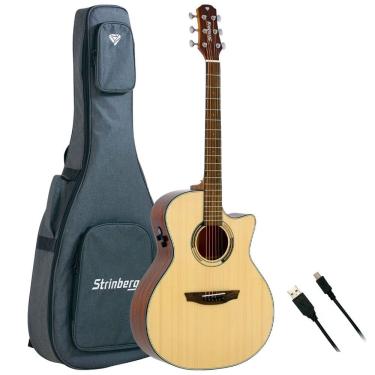Imagem de Violão Strinberg Diamond Da2sc Natural Artistico C/ Bag