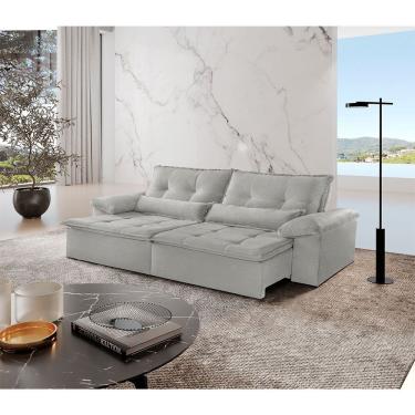 Imagem de Sofá Parma Linho 03 Lugares 02 Módulos de 100m B25cm Meu Sofá Online