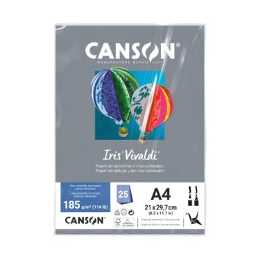 Imagem de CANSON Color Papel Colorido A4 180g/m² Pacote de 10 Folhas, Cinza (Escuro), 210 x 297 mm