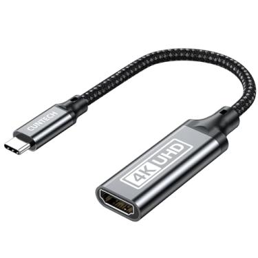 Imagem de CUNTECH Adaptador USB C para HDMI 4K a 60Hz, adaptador USB tipo C para HDMI fêmea [compatível com Thunderbolt 3/4] para MacBook Pro/Air para iPhone 16/15 Surface Samsung Galaxy S25 S24 USB C, laptop