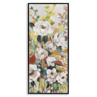Imagem de Stupell Industries Blooming Roses Array Design de parede giclée emoldurado preto por Carol Robinson, 33 x 30