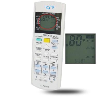 Imagem de Controle remoto A/C de substituição universal para ar condicionado Panasonic A75C3208 A75C3706 A75C3708 KTSX5J A75C3167 A75C3607 A75c3300 A75C3871 A75C3772 ar condicionado