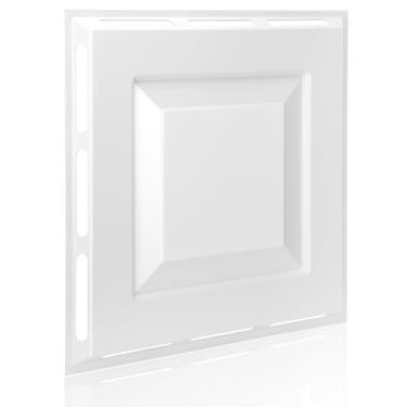 Imagem de Defletor de ventilação de teto de 4 vias 61 x 61 cm, serve para grade de teto padrão de 6 x 5 cm, instalação sem ferramentas, redirecionador de fluxo de ar para escritórios, salas de aula e espaços