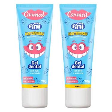 Imagem de Kit 2 und Gel Dental Carmed Fini Dentadura 70g - Cimed