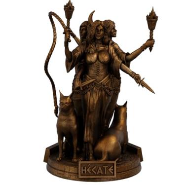 Imagem de Estátua Hecate - Deusa Tríplice - Versão Divina (Cor Cobre Antigo)