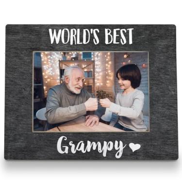 Imagem de FLDAS Porta-retrato Grampy 20 x 25 cm, porta-retratos para vovô, presentes de netos, presentes de aniversário dos pais para avô do neto, neta, melhor porta-retrato do mundo, 5 x 7