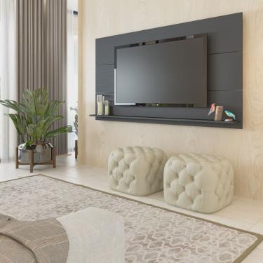 Imagem de Painel Para TV Com Suporte Universal Artely Slim Preto