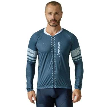 Imagem de Camisa Para Ciclismo Masculina Manga Longa Evolution Branco Savancini 