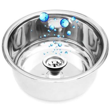 Imagem de Essential Cuba Redonda Aço Medidas 30x15cm Inox 304