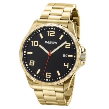 Imagem de Relógio Magnum Masculino Ref: Ma34450d Casual Dourado