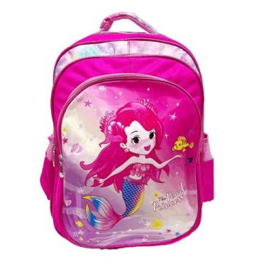 Imagem de Mochila Escolar Feminina com Estampa de Dezenhos Grande Capacidade 720