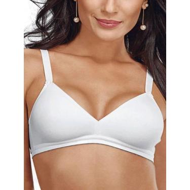 Imagem de Sutiã sem Aro e sem Bojo Secret Cotton Demillus 61052 Taça B, Branco, 