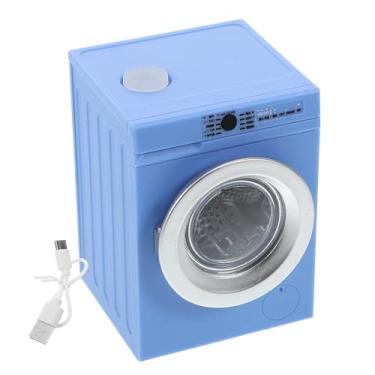 Imagem de TOYANDONA Máquina De Lavar Roupa Giratória Em Escala 1:12 - Eletrodoméstico Em Miniatura Para Casa De Bonecas Móveis Portáteis E Laváveis ​​Para Casa De Bonecas
