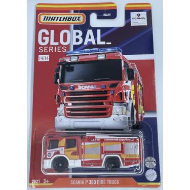 Imagem de Hot Wheels - Caminhão de Bombeiros Scania P 360 Vermelho Escala 1:64 Criança Unissex