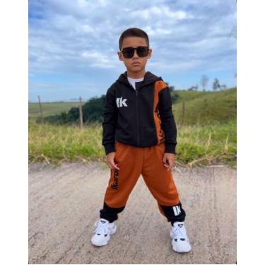 Imagem de Conjunto Moletom Frio Calça Blusa Masculino Casaco Inverno - Ikaros Ki