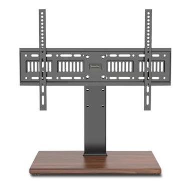 Imagem de Suporte universal para TV, suporte universal de TV, suporte de mesa para TVs LCD LED de 32 a 80 polegadas, suporte de base de TV ajustável em altura com placa de densidade, base P,