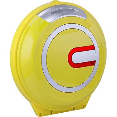 Imagem de LILINWAN Caixa superior de motocicleta, caixa de armazenamento com trava superior à prova de choque, encosto macio e caixa de armazenamento acolchoada de couro macio grosso (amarelo)