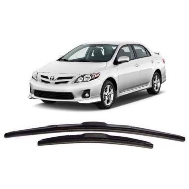 Imagem de Jogo palheta limpador parabrisa corolla 2008 a 2015 carenada