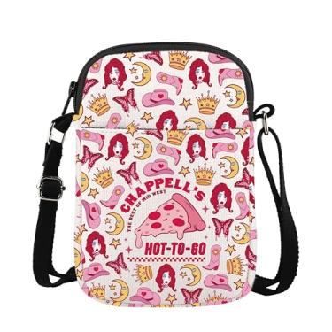 Imagem de The Midwest Call Me Hot Retro Pizza Hot T Go Bolsa tiracolo Cantor Concerto Mercadoria Cantor Presente Inspirado em Pizza Presente, CB, Pizza To Go Mini, Tendência