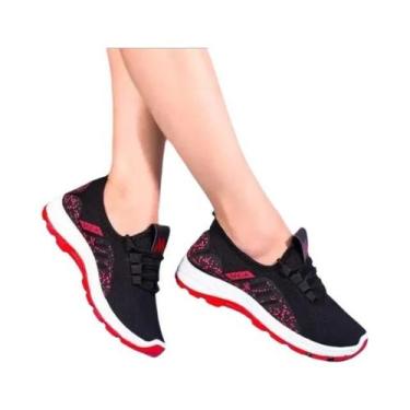 Imagem de Tênis Plataforma Feminino Malha Respirável Vulcanizar Sapatos Verão Ao