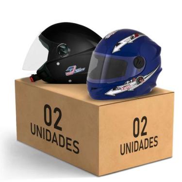 Imagem de Kit 2 Capacete New Liberty 3 Elite + Liberty 4 Kids Feminino Masculino