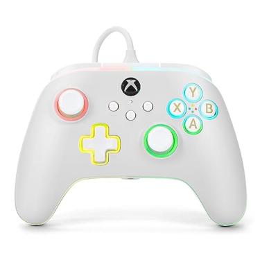 Imagem de PowerA Advantage Wired Controller for Xbox Series X|S with Lumectra - White, Gamepad, Wired Video Game Controller, Gaming Controller, works with Xbox One and Windows 10/11, Officially Licensed