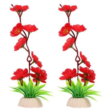 Imagem de 2 Unidades Flores Decorativas Decoração De Prato Ashimi Prato De Servir Tampo De Mesa Decoração De Prato De Sashimi Decoração De Pratos De Sushi Floral Falso Plástico Tela Amendoim