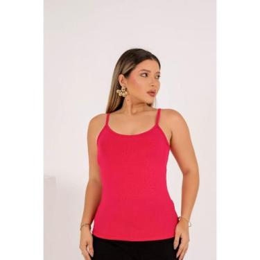 Imagem de Blusa Regata Alcinha Fininha Regatinha De Alça Fina - Shop Luiza, M, R